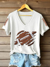 Femmes Football Lover Football Imprimé T-shirt à manches courtes